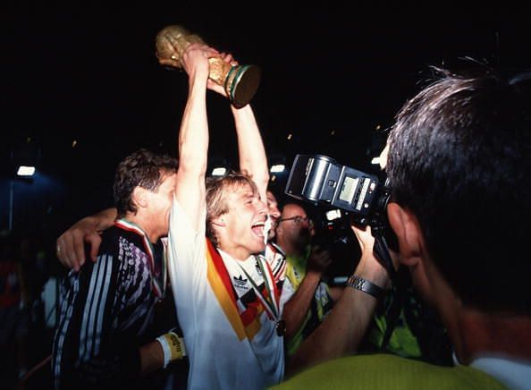 Jurgen Klinsmann Germany 1990 World Cup